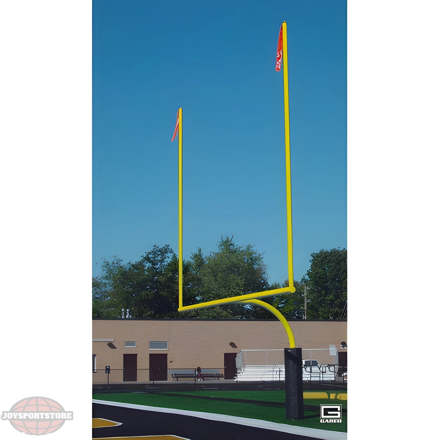Gared Redzone High School 5-9/16" O.D. Football Goalposts (Pair) - JoySportStore