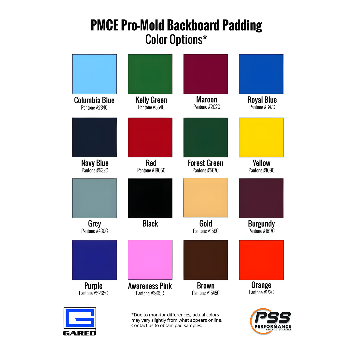 Gared Sports Professional PRO-MOLD Backboard Padding PMCE