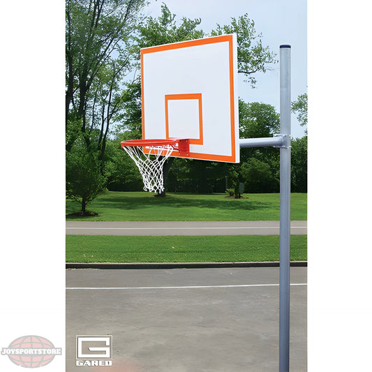 Gared Standard Duty 4-1/2" O.D. Adjustable Straight Post Basketball Package PK4551 - JoySportStore