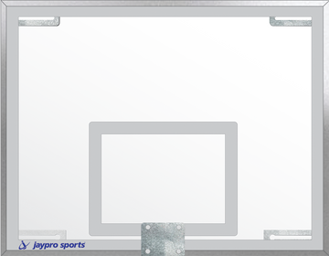 Jaypro Backboard - Unbreakable Glass - Rectangular (54 in.W x 42 in.H) - NCAA, NFHS Compliant