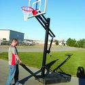 First Team OmniJam Nitro Portable Basketball Hoop - 36"x60" Tempered Glass First Team