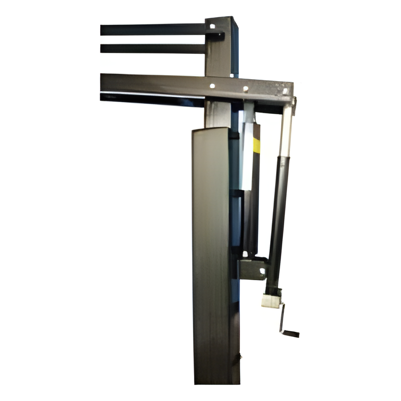 Ironclad adjustable In Ground Basketball Hoop support pole and height mechanism in black