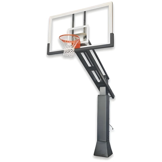 Ironclad Basketball Hoop with Adjustable Height and Durable Design for Outdoor Use