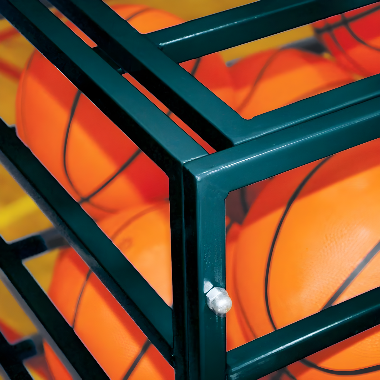Jaypro Atlas Series Double Ball Carrier – Holds 25+ Balls | Heavy-Duty Rolling Storage Rack for Gym & Field Use (BBABL-1)