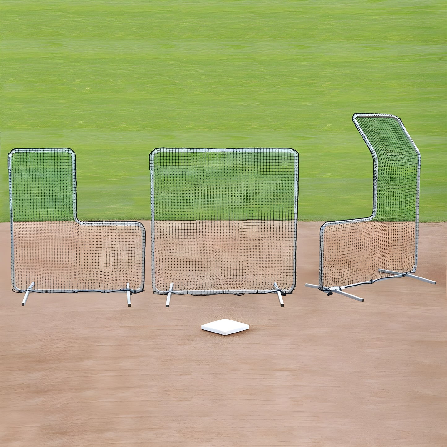 Jaypro Baseball “L” Screen – Classic (7′ × 7′) | Compact, Heavy-Duty Screen for Batting Cages & Bullpens (CFSL) - JoySportStore