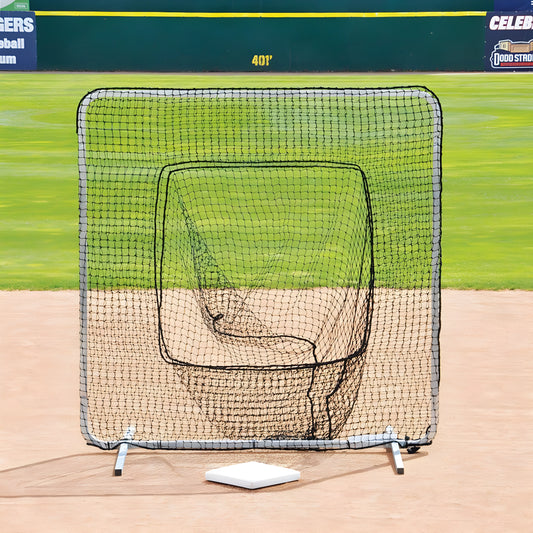 Jaypro Baseball/Softball Soft Toss Screen – Classic (7' x 7') | Heavy-Duty Practice Net for Batting & Fielding Drills (CFSST) - JoySportStore