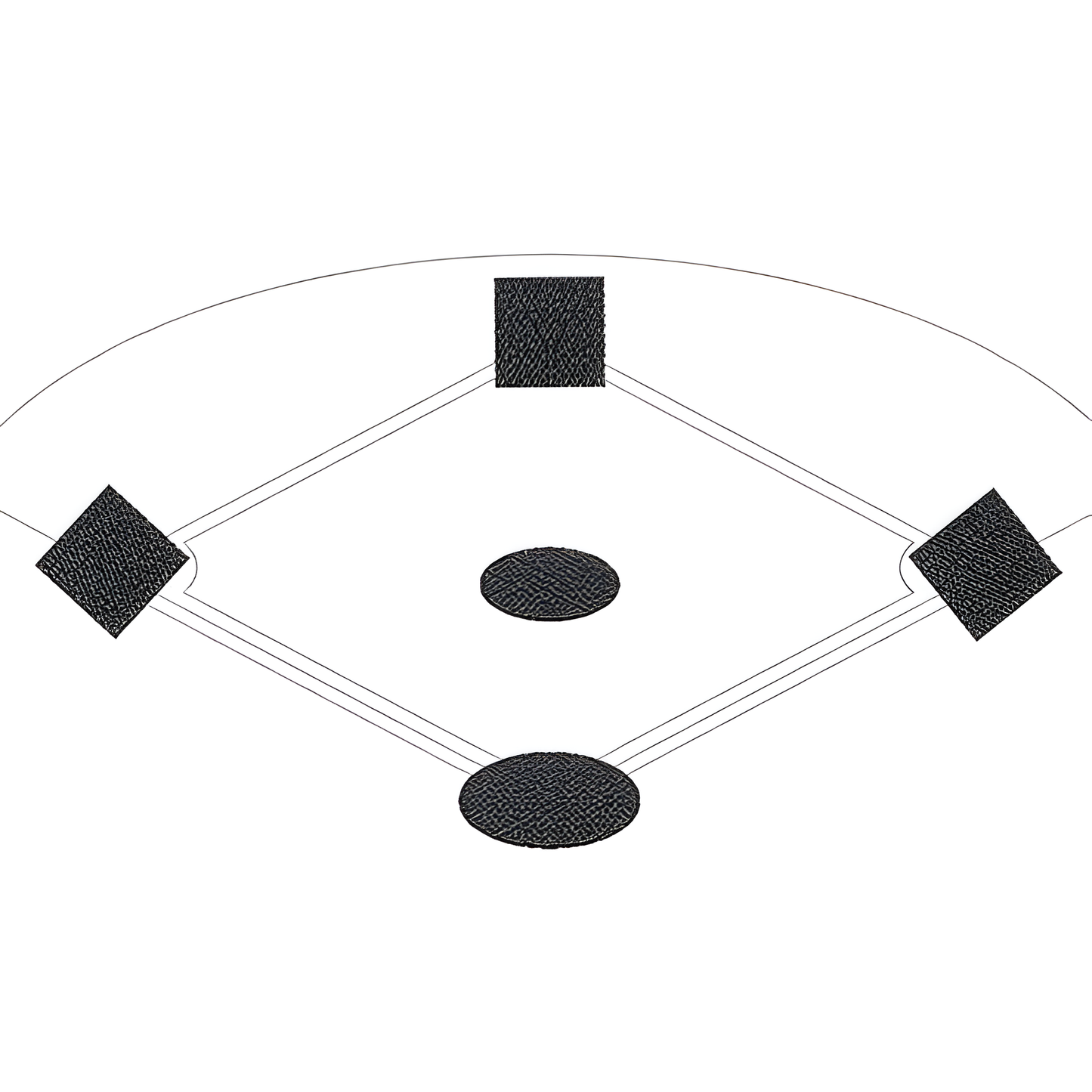 Jaypro Baseball Tarp with Ground Stakes – 20' Round, 6 oz. Polyethylene | Durable Infield Mound & Home Plate Cover – AFC-PM
