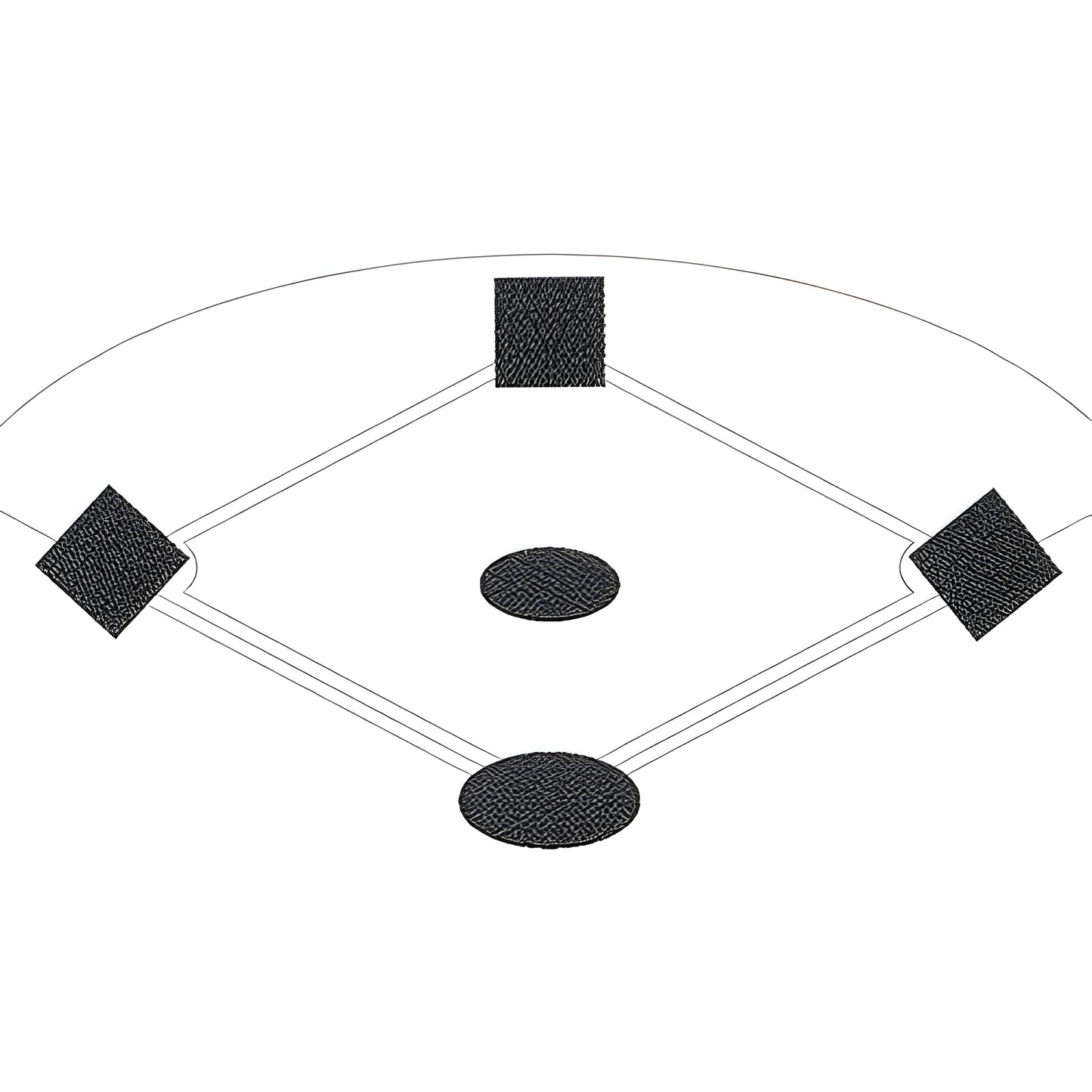 Jaypro Baseball Tarp with Ground Stakes – 20' Round, 6 oz. Polyethylene | Durable Infield Mound & Home Plate Cover – AFC-PM - JoySportStore