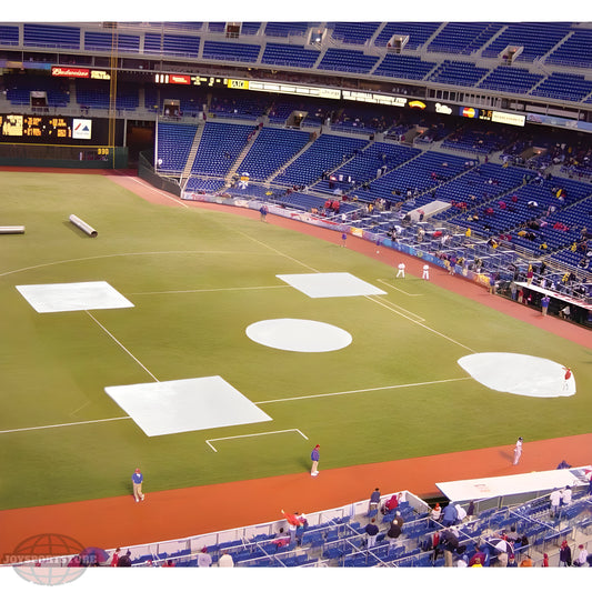 Jaypro Baseball Tarp – 26' Round (Home Plate) with Ground Stakes | Model: AFC-HP - JoySportStore