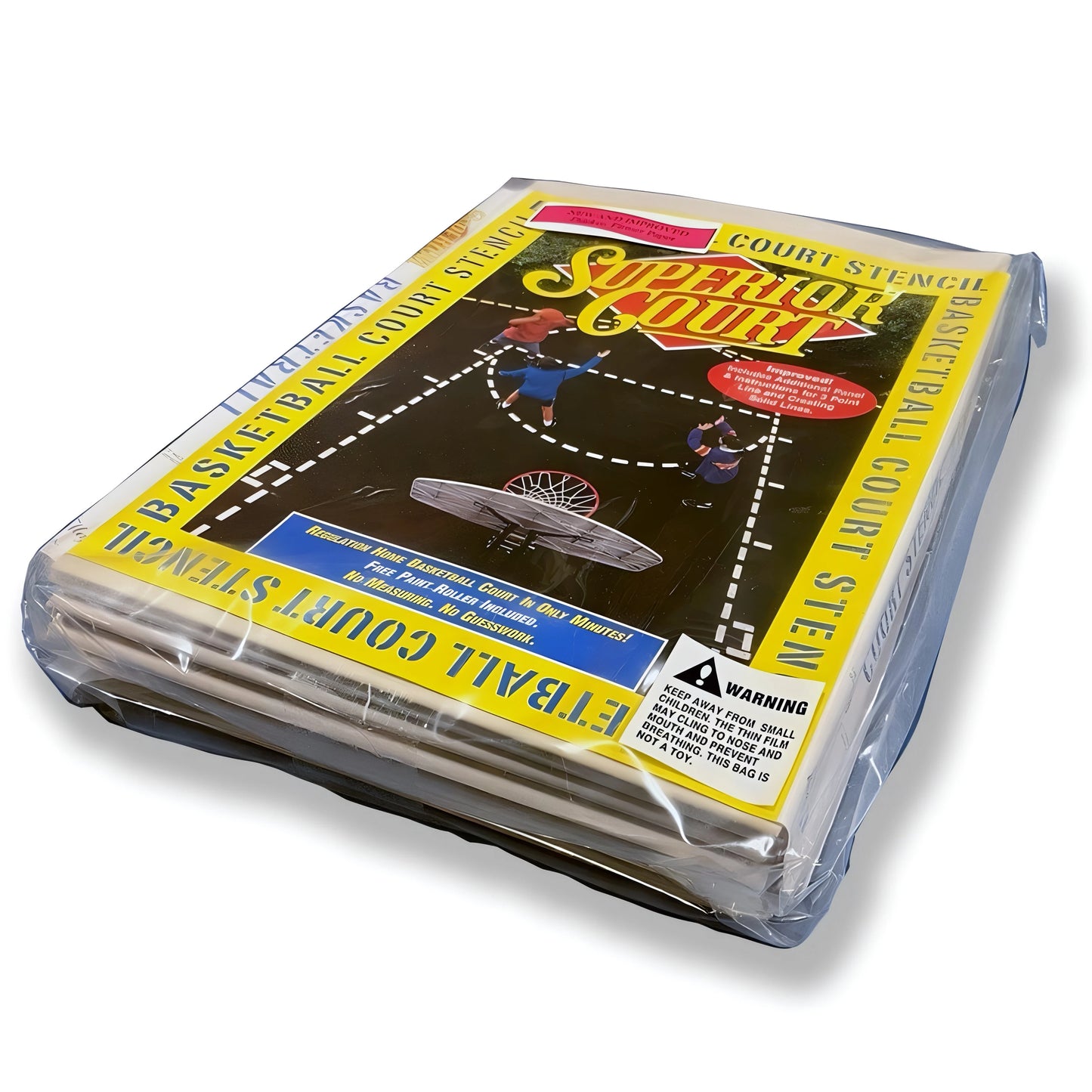 Jaypro Basketball Court Stencil – Regulation Size | Reusable Full-Court Layout System for Precise Line Marking (BCS-1) - JoySportStore