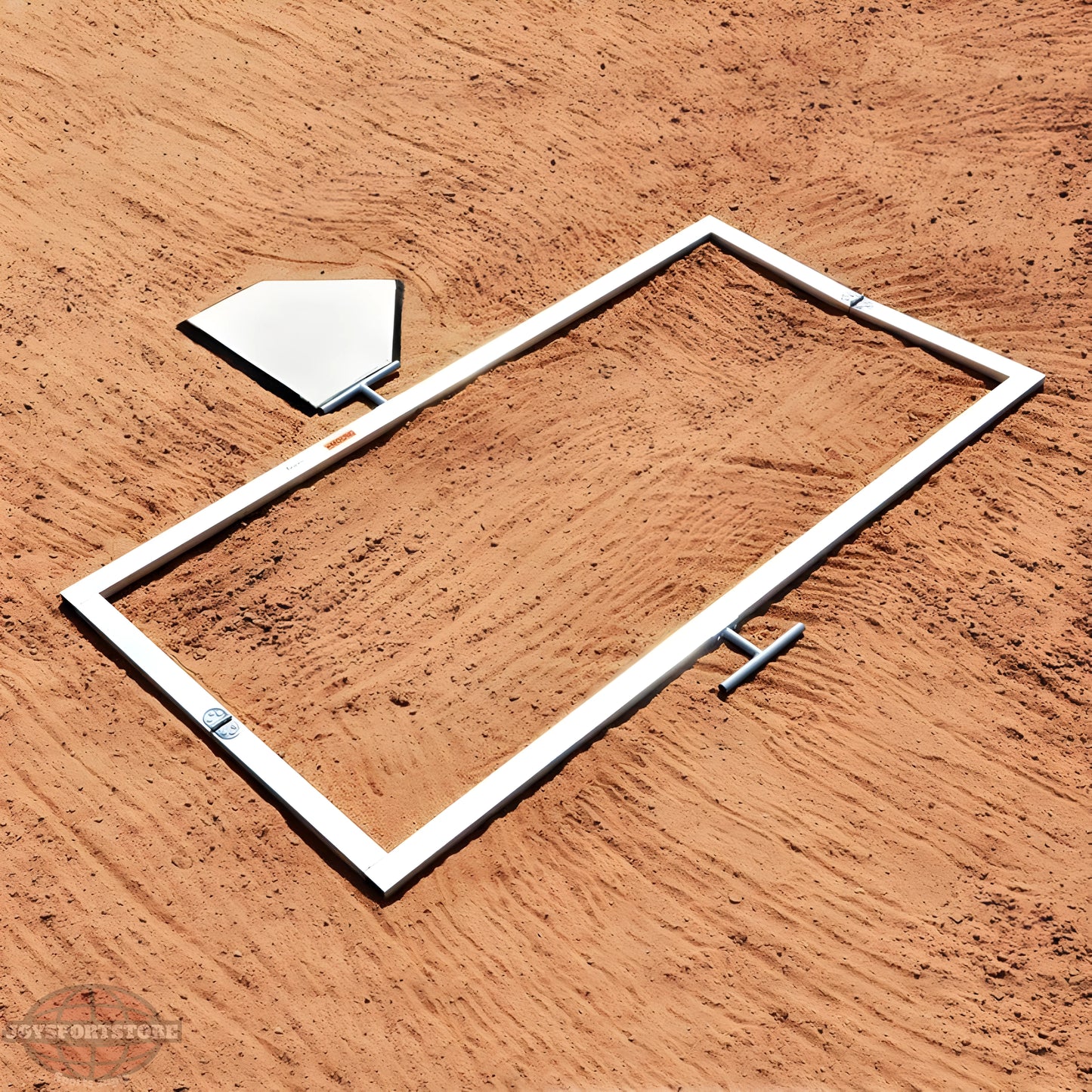 Jaypro Batter’s Box Template – Little League (3′ × 6′) | Precision Field Layout for Youth Baseball (BBTMLL) - JoySportStore