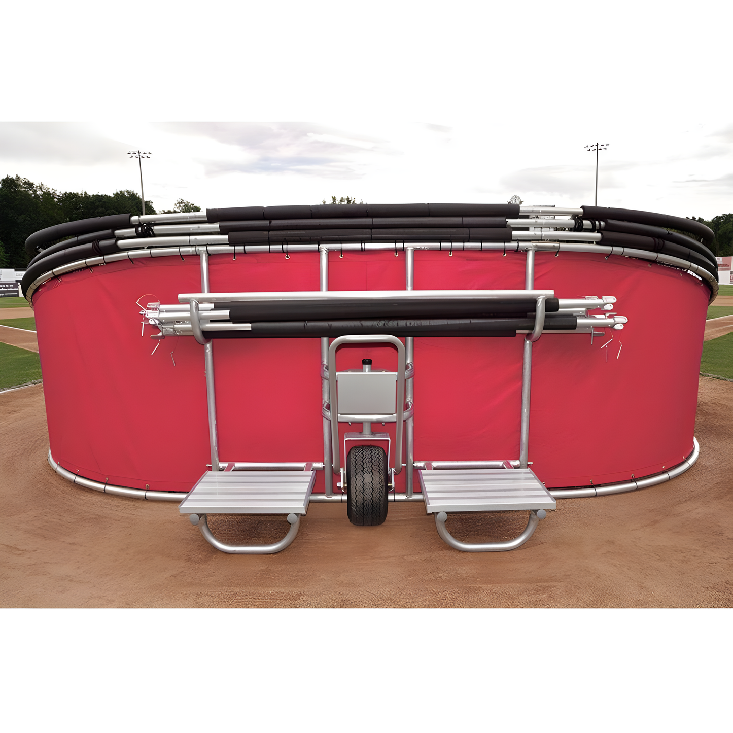 Jaypro Batting Cage – Big League Series Bomber Elite Batting Turtle | Professional-Grade Portable Hitting Cage for Game Day Practice – BGLC-7500