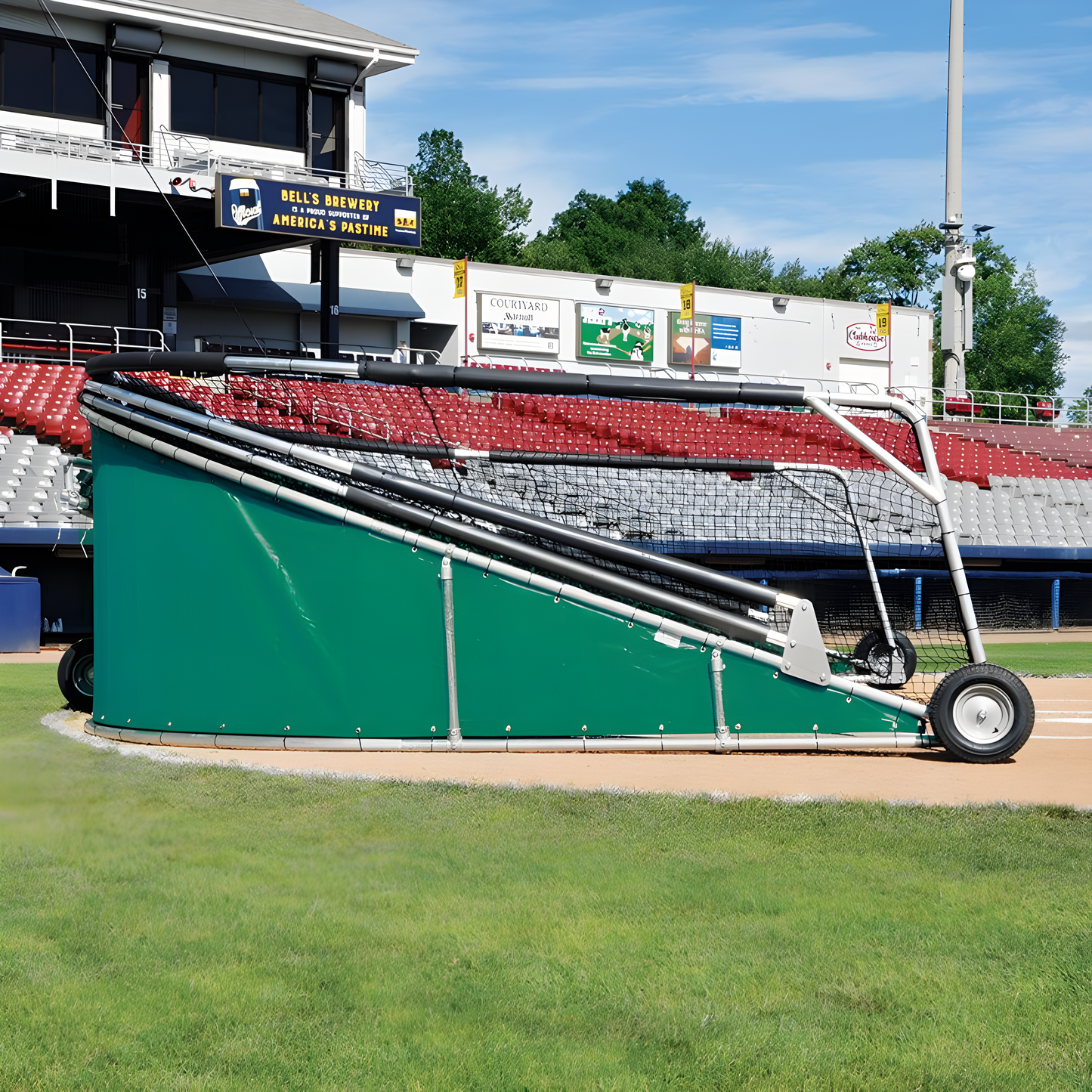 Jaypro Batting Cage – Big League Series Bomber Pro Batting Turtle | Portable, Heavy-Duty Hitting Cage for On-Field Practice – BBGS-18
