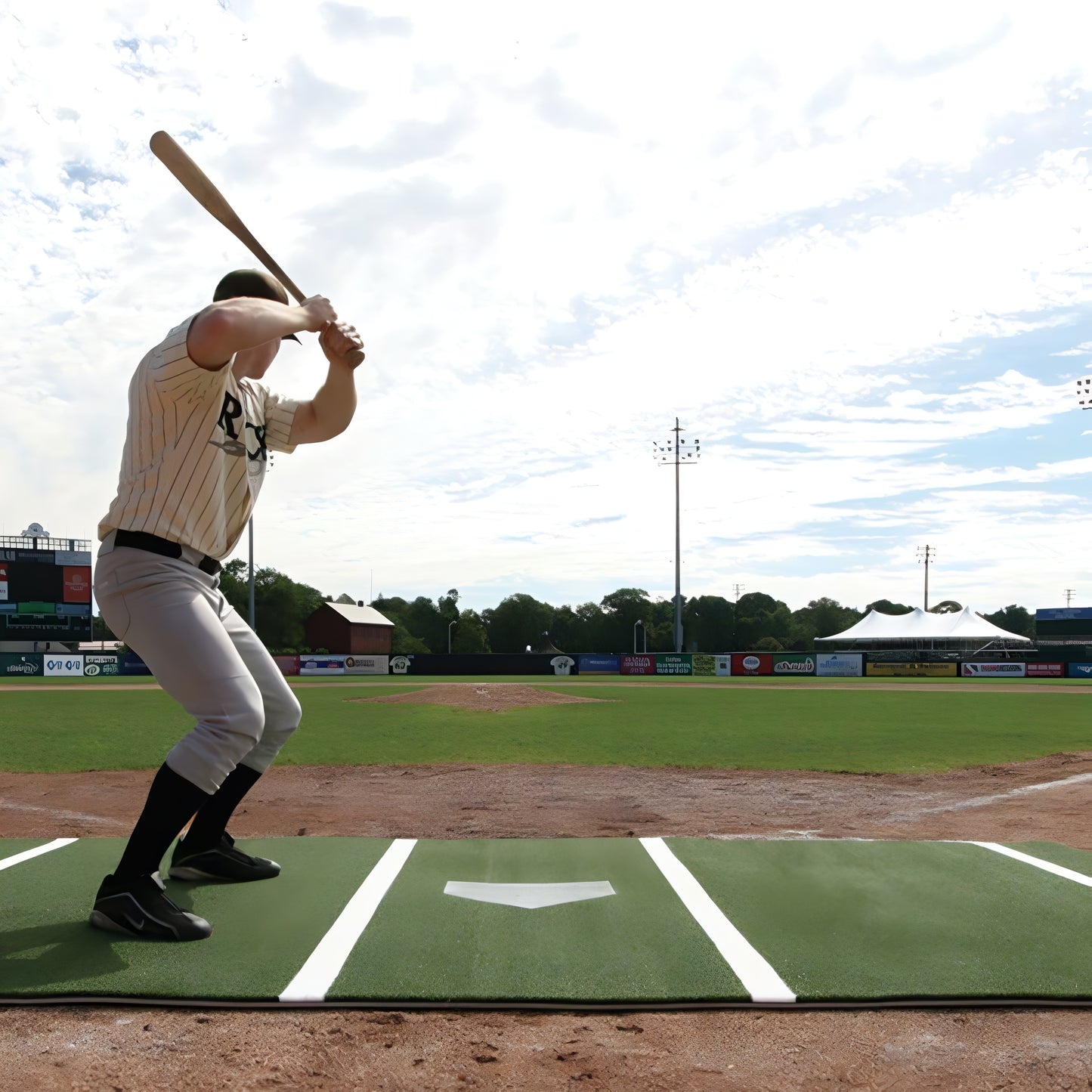Jaypro Batting Mat (6' x 12') – Turf | Portable, Durable Hitting Surface for Practice & Games (BML612G)