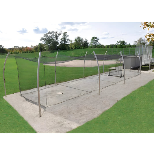 Jaypro Batting Tunnel Frame - Professional Outdoor (55') - Single | Heavy-Duty Baseball & Softball Cage Support (PROTF-55) - JoySportStore