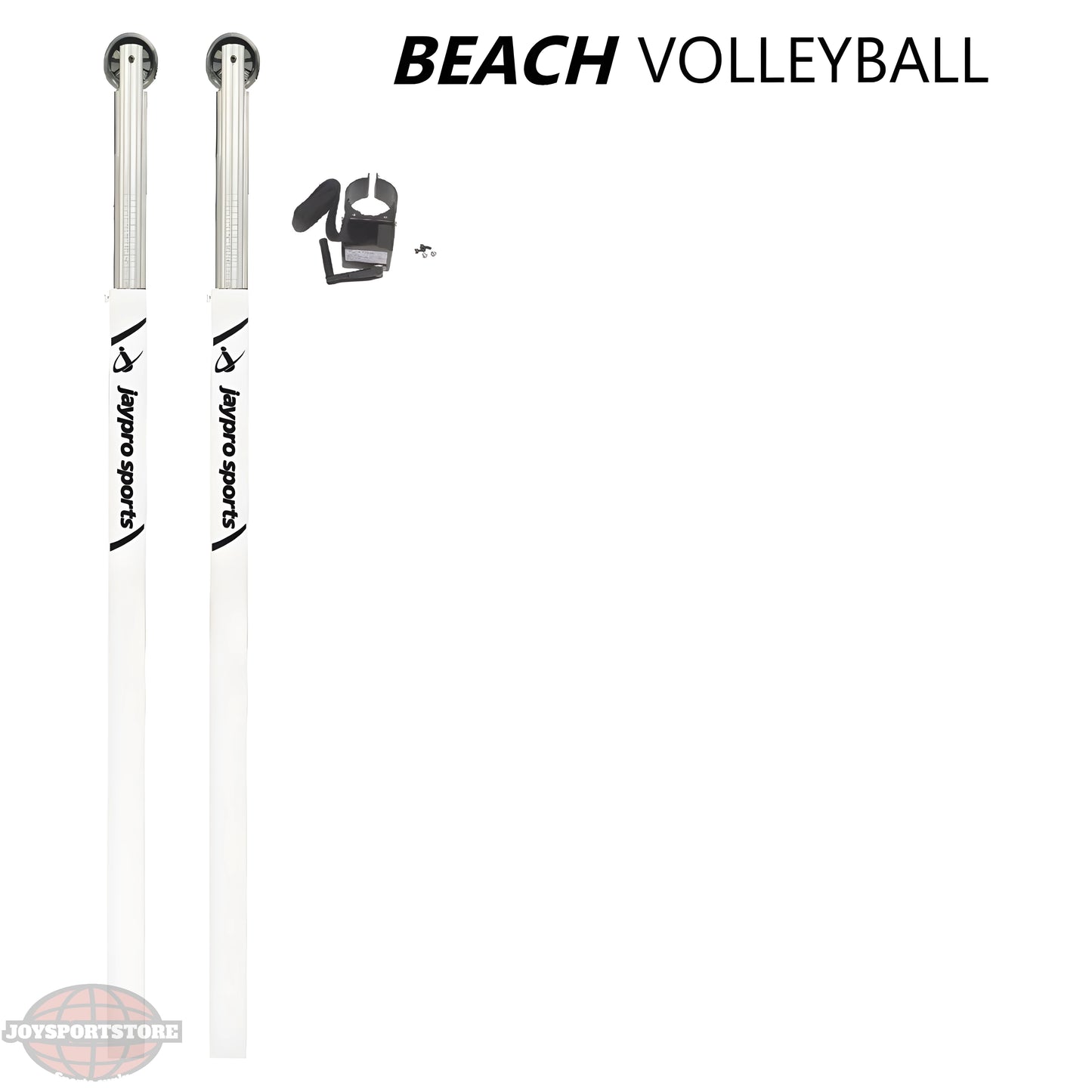 Jaypro Beach Volleyball Upright – 3-1/2" Ground Sleeve | NCAA, NFHS & USAV-Compliant Outdoor System (OBV300U) - JoySportStore