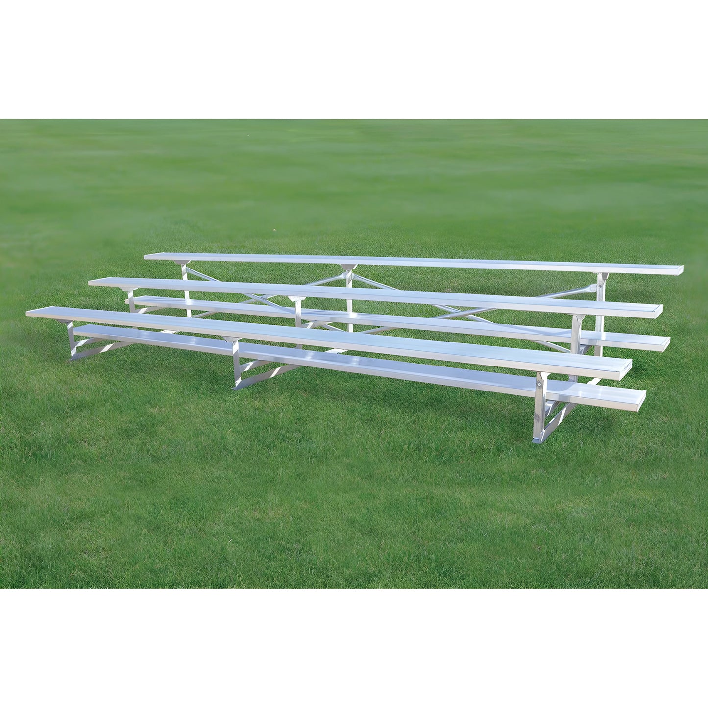 Jaypro Bleacher – 15' (3 Row, Single Foot Plank) | Standard Outdoor Steel Bleacher for Parks, Schools & Fields – BLCH-3 - JoySportStore