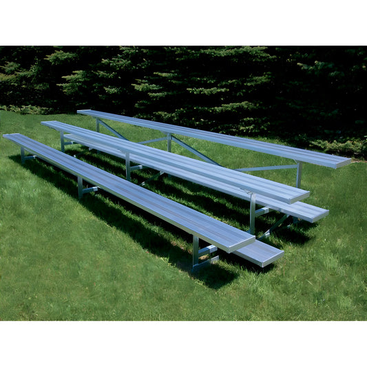 Jaypro Bleacher – 15' (3 Row, Single Foot Plank) | Standard Outdoor Steel Bleacher for Parks, Schools & Fields – BLCH-3 - JoySportStore