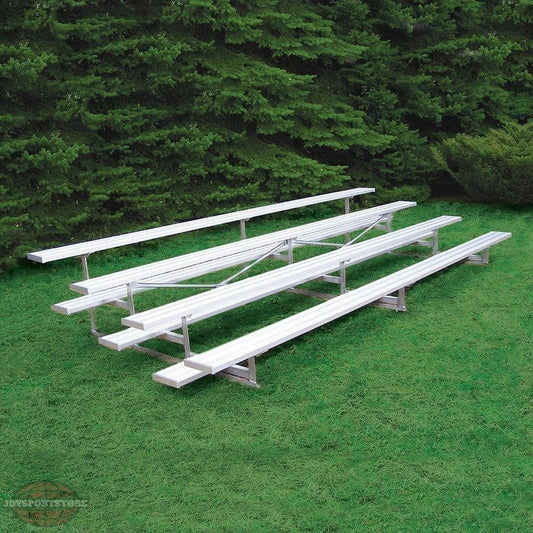 Jaypro Bleacher – 15' (4 Row, Single Foot Plank) | Standard Outdoor Bleacher with Steel Frame – BLCH-4 - JoySportStore