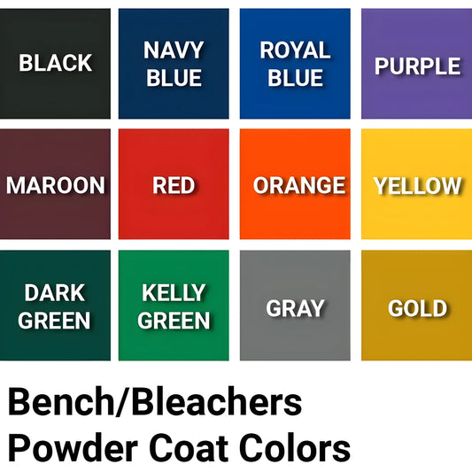 Jaypro 15' Bleacher – 5 Row, Single Foot Plank with Guard Rail – Enclosed, Powder Coated | BLCH-5GRPC - JoySportStore