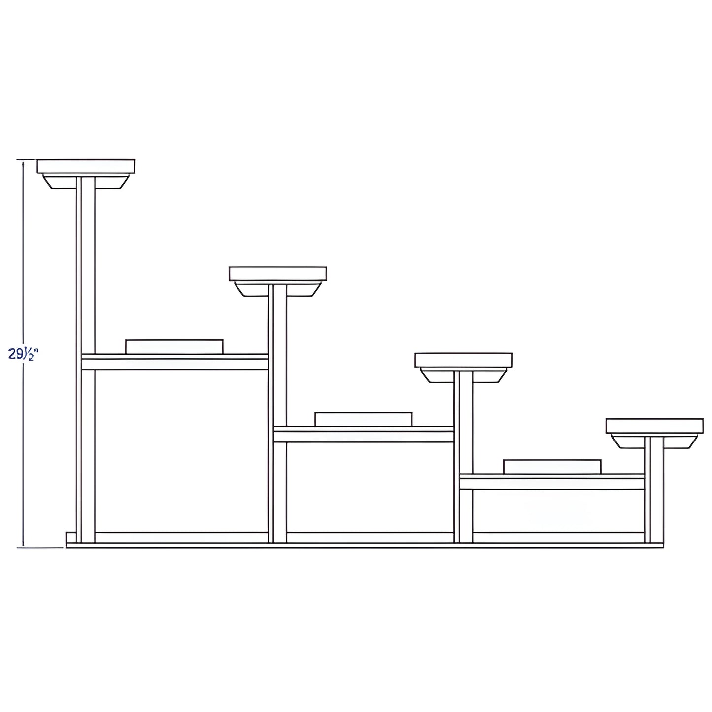 Jaypro Bleacher – 21' (4 Row, Single Foot Plank) | All-Aluminum Outdoor Seating for Sports Fields and Events – BLCH-421AL - JoySportStore