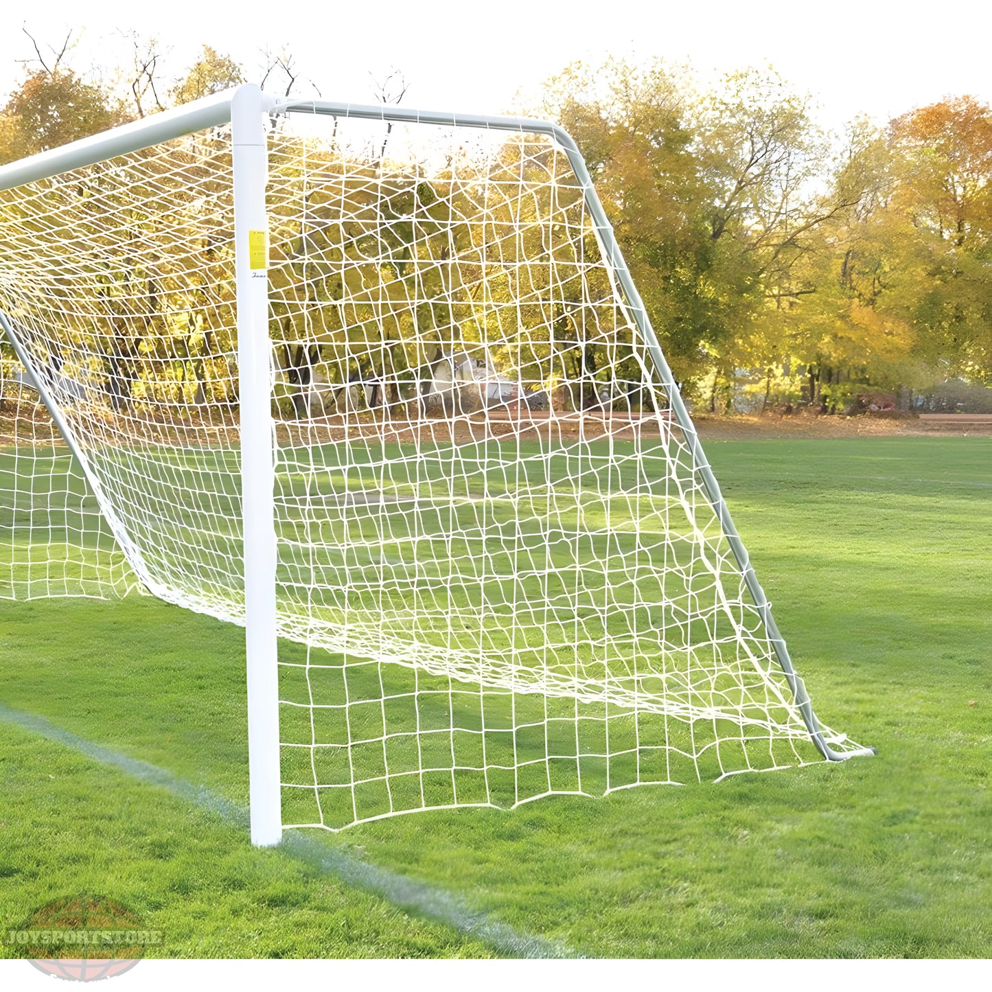 Jaypro Classic Official Round Soccer Goals | Semi-Permanent, Durable Match Goals with Standard Backstays - JoySportStore