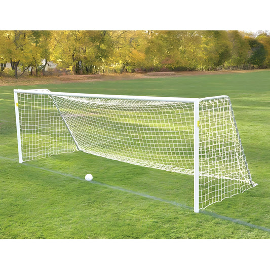 Jaypro Classic Official Round Soccer Goals | Semi-Permanent, Durable Match Goals with Standard Backstays - JoySportStore
