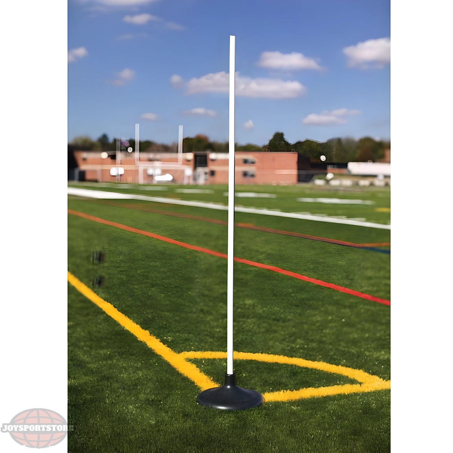 Jaypro Coaching Sticks – Premium Set of 6 with Rubber Bases | Training Poles for Agility, Dribbling & Field Positioning – RBCS-6 - JoySportStore