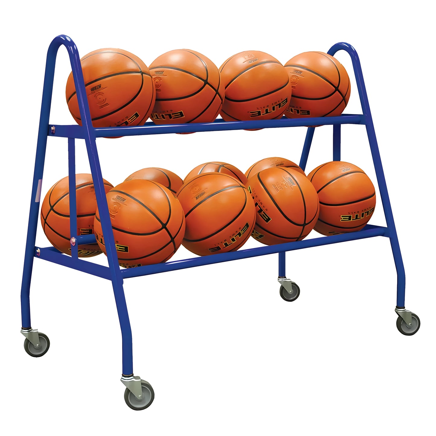 Jaypro Deluxe Ball Carrier – Holds 12 Balls | Heavy-Duty, Mobile Storage Rack for Indoor & Outdoor Use (BBC-12) - JoySportStore