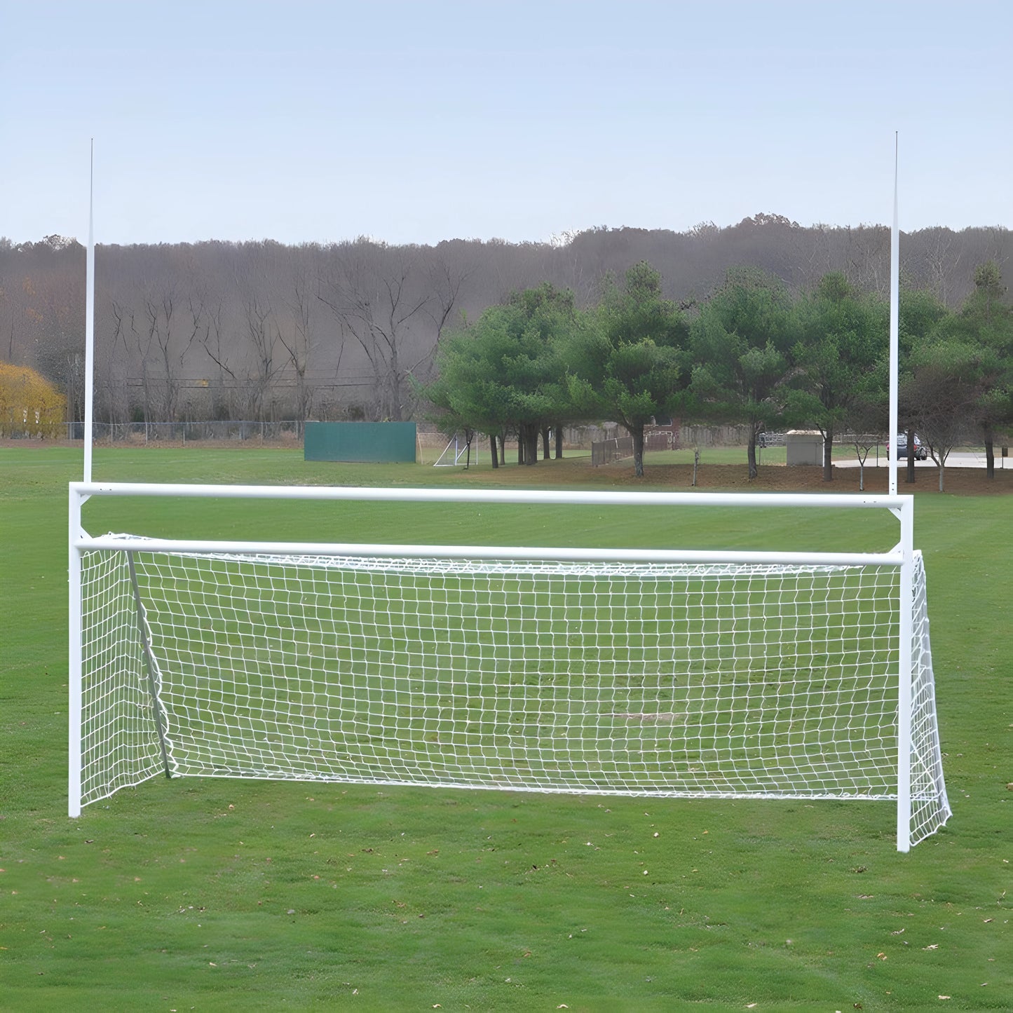 Jaypro Deluxe Soccer/Football Goals – Official Size with Standard Backstays | Durable Aluminum Frame for Competitive Play – FBSC-240 - JoySportStore