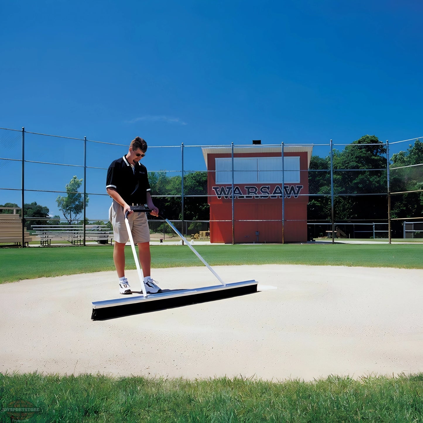 Jaypro Double Play Monster Drag Broom – 84" | Wide-Coverage Grooming Tool for Baseball & Softball Infields (DPMDB-84) - JoySportStore