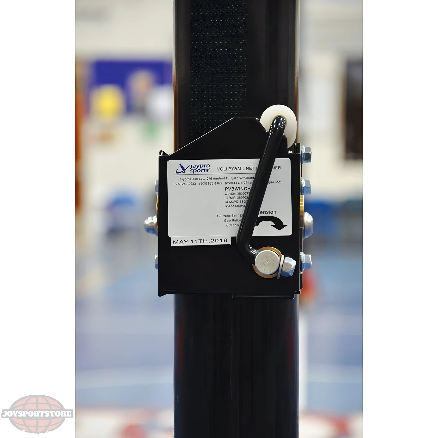 Jaypro FeatherLite T-Base Competition Volleyball Uprights | Lightweight Portable Posts with T-Base Stability (PVB‑250UB) - JoySportStore