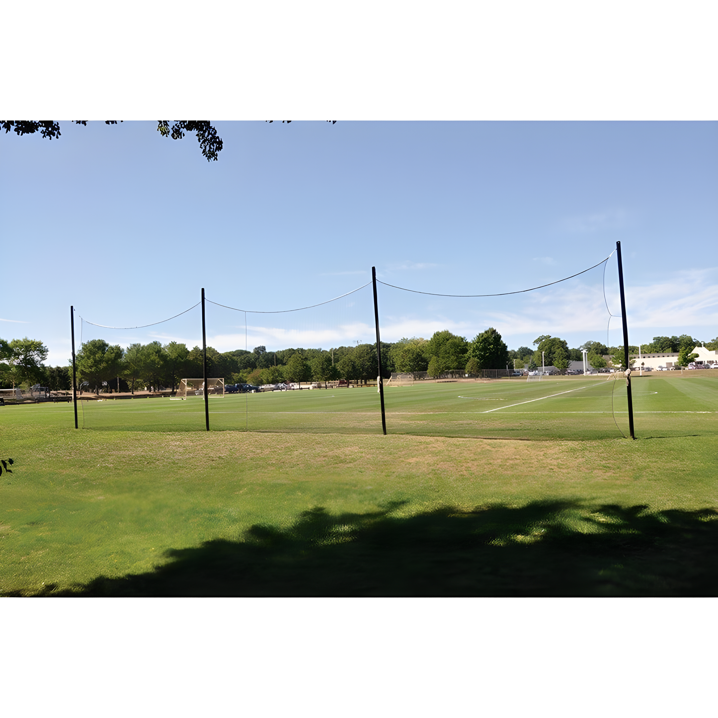 Jaypro FieldPro Soccer Net System | Premium Backstay & Net Support Frame for 6.5' x 18.5' Goals (FNSB-65)