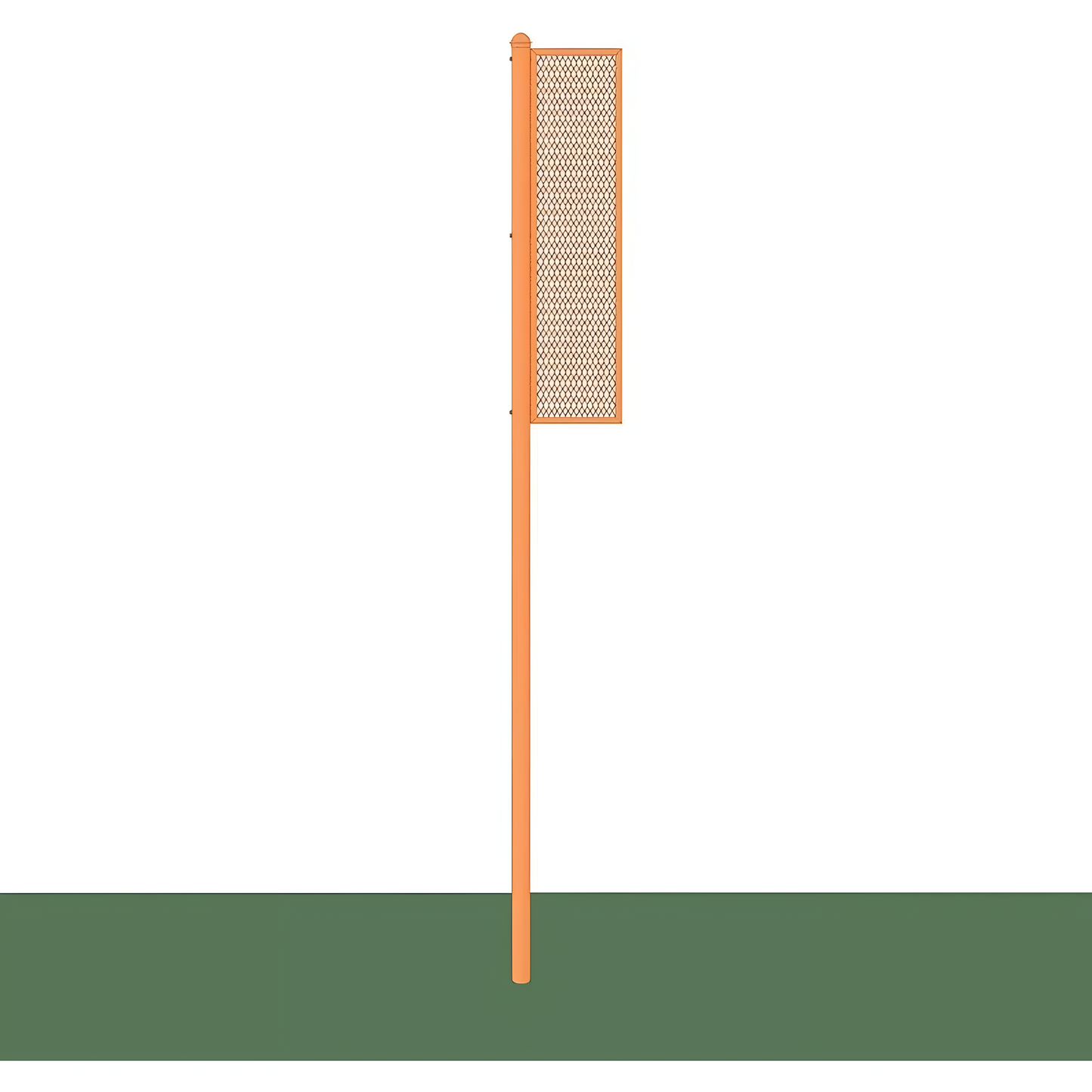 Jaypro Foul Poles – 15' Softball Collegiate | High-Visibility Steel Field Markers for Accurate Fair/Foul Judgments (SBCFP-15)