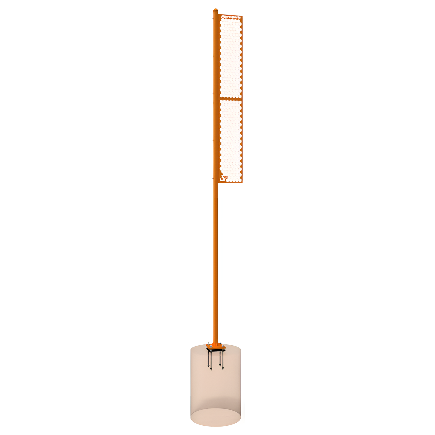 Jaypro Foul Poles – 20' – Softball Professional (Surface Mount) | High-Visibility Yellow, Heavy-Duty Field Marker (SBFP-200SM)