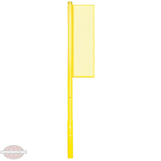 Jaypro Foul Poles – Collegiate 15' (Yellow) | Heavy-Duty Steel Field Markers for Accurate Fair/Foul Ball Judgment (BBSBFP-15) - JoySportStore