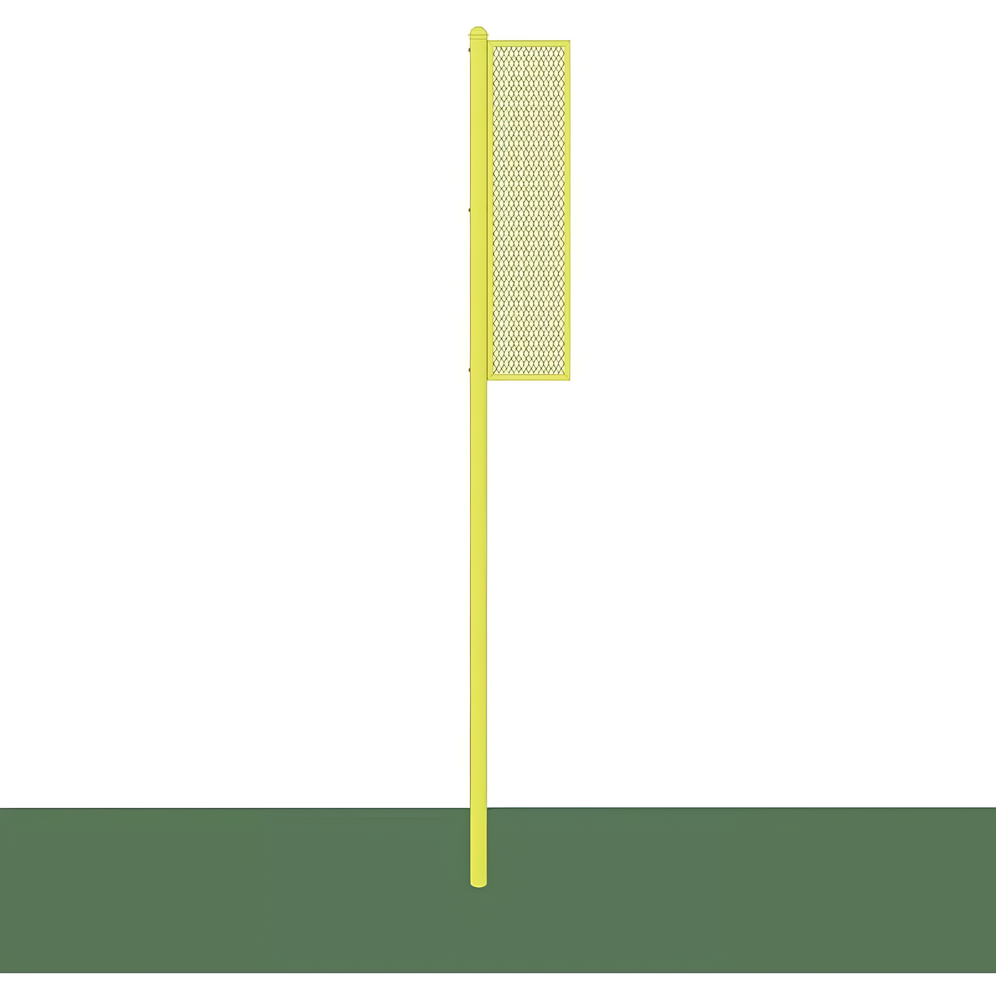 Jaypro Foul Poles – Collegiate 15' (Yellow) | Heavy-Duty Steel Field Markers for Accurate Fair/Foul Ball Judgment (BBSBFP-15)