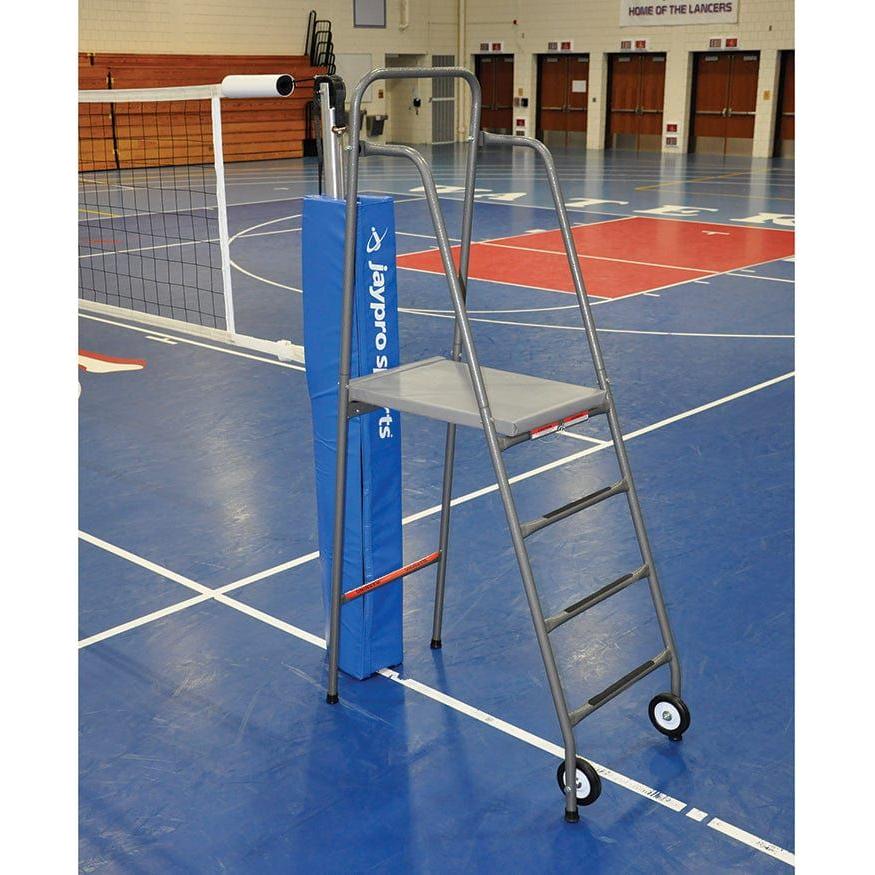Jaypro Free Standing Volleyball Referee Stand (250 lb. Capacity) | Stable, Comfortable Officiating for Indoor & Outdoor Courts (VRS-6000)