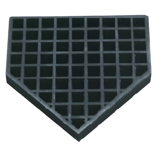 Jaypro Home Plate – Bury-All Rubber Design | In-Ground, Heavy-Duty Baseball & Softball Plate for Long-Term Field Use (HP-100) - JoySportStore