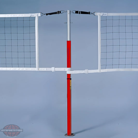 Jaypro Hybrid Steel Volleyball Net Center Upright System | Heavy-Duty Central Support for Multi-Court Volleyball Configurations - JoySportStore