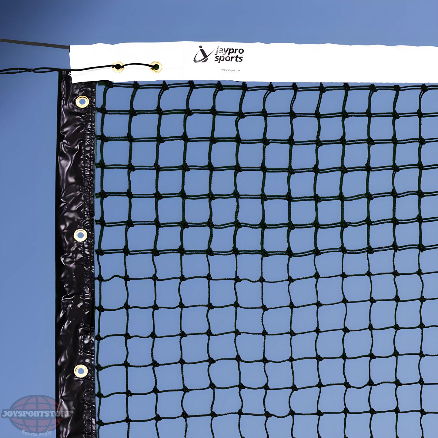 Jaypro Indoor Tournament Tennis Net – 3mm Knotted Polyethylene Mesh, 1-7/8 in. Sq. | TTN-3 - JoySportStore