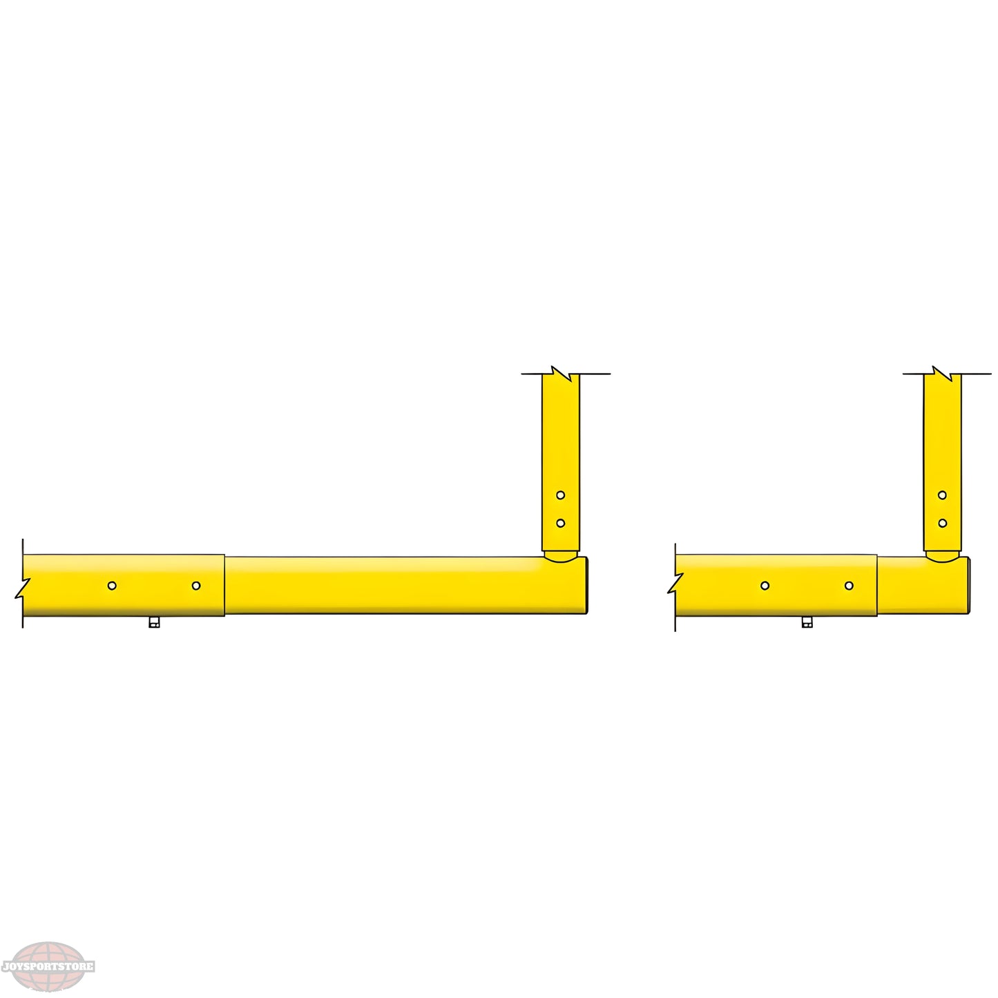Jaypro Max-1 Football Goal Posts – 20' Uprights, 8' Offset | Pro-Look Field Goals with Leveling Plate Precision for Safer, Stronger Install (Max-1-20) - JoySportStore