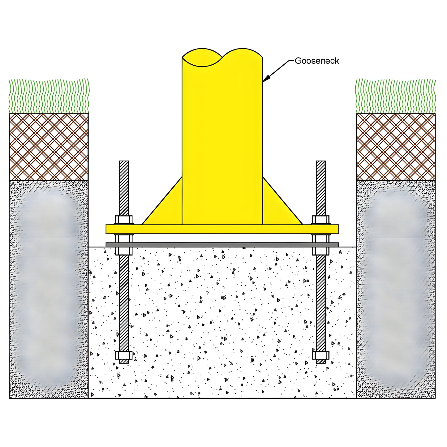 Jaypro Max-1 Football Goal Posts – 20' Uprights, 8' Offset | Pro-Look Field Goals with Leveling Plate Precision for Safer, Stronger Install (Max-1-20)