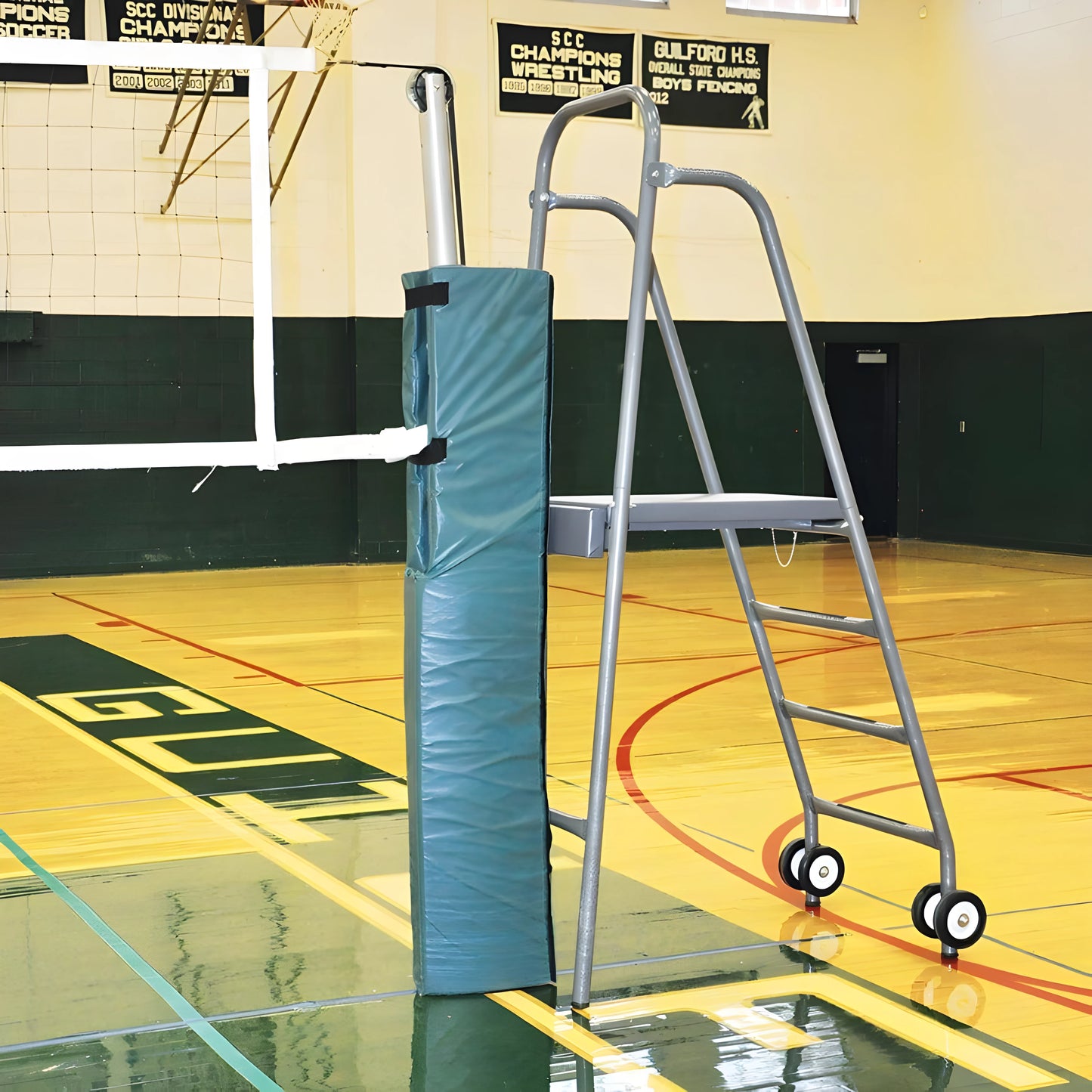 Jaypro Mega Ref Folding Volleyball Referee Stand – 300 lb Capacity | Portable, Stable Platform for Competitive Play – VRS-8000 - JoySportStore