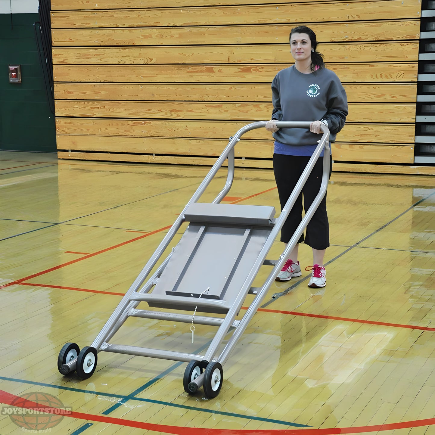 Jaypro Mega Ref Folding Volleyball Referee Stand – 300 lb Capacity | Portable, Stable Platform for Competitive Play – VRS-8000 - JoySportStore