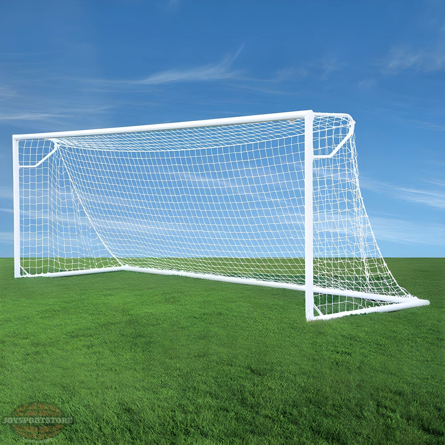 Jaypro Classic Club Round Soccer Goals (4-1/2'H x 9'W) | Sturdy Youth Training Goal for Clubs & Schools (CC9S) - JoySportStore