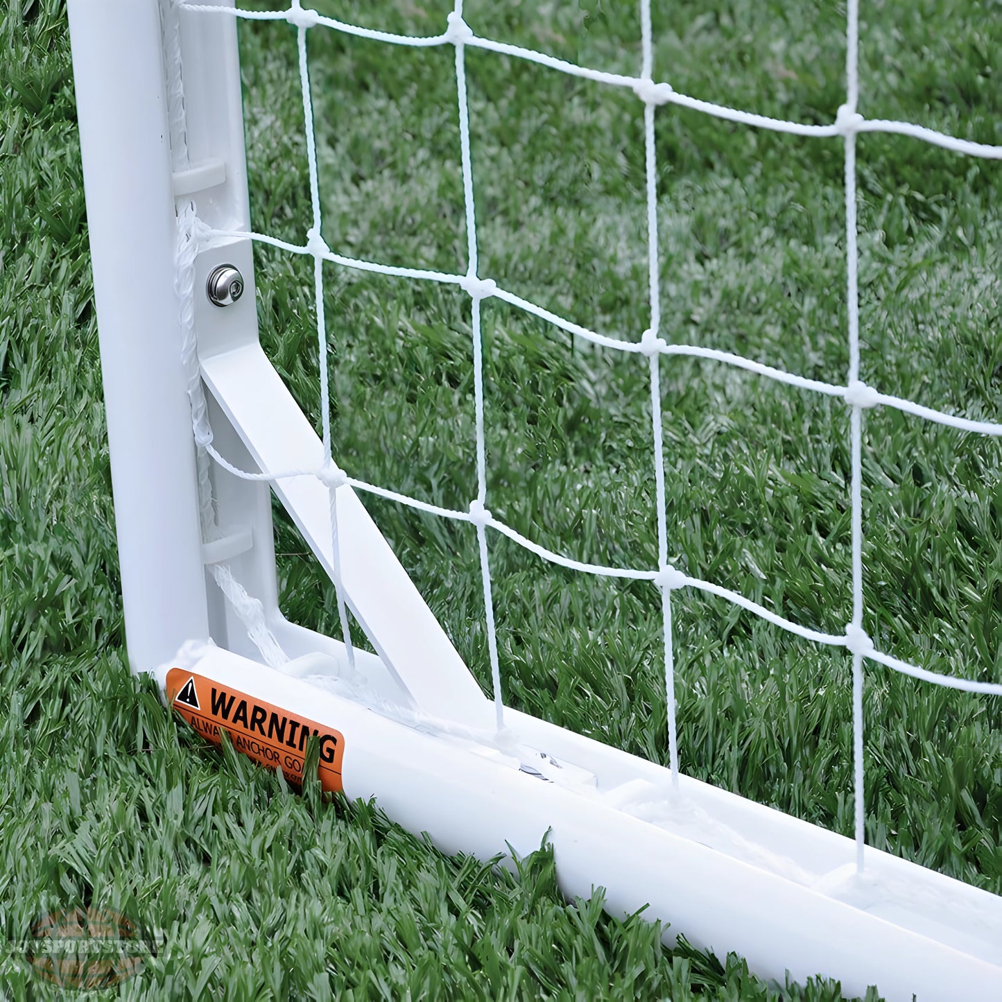 Jaypro Nova Club Round Soccer Goals (4-1/2'H x 9'W) | Youth Aluminum Soccer Goal with Safe Rounded Frame (RCG-9S) - JoySportStore