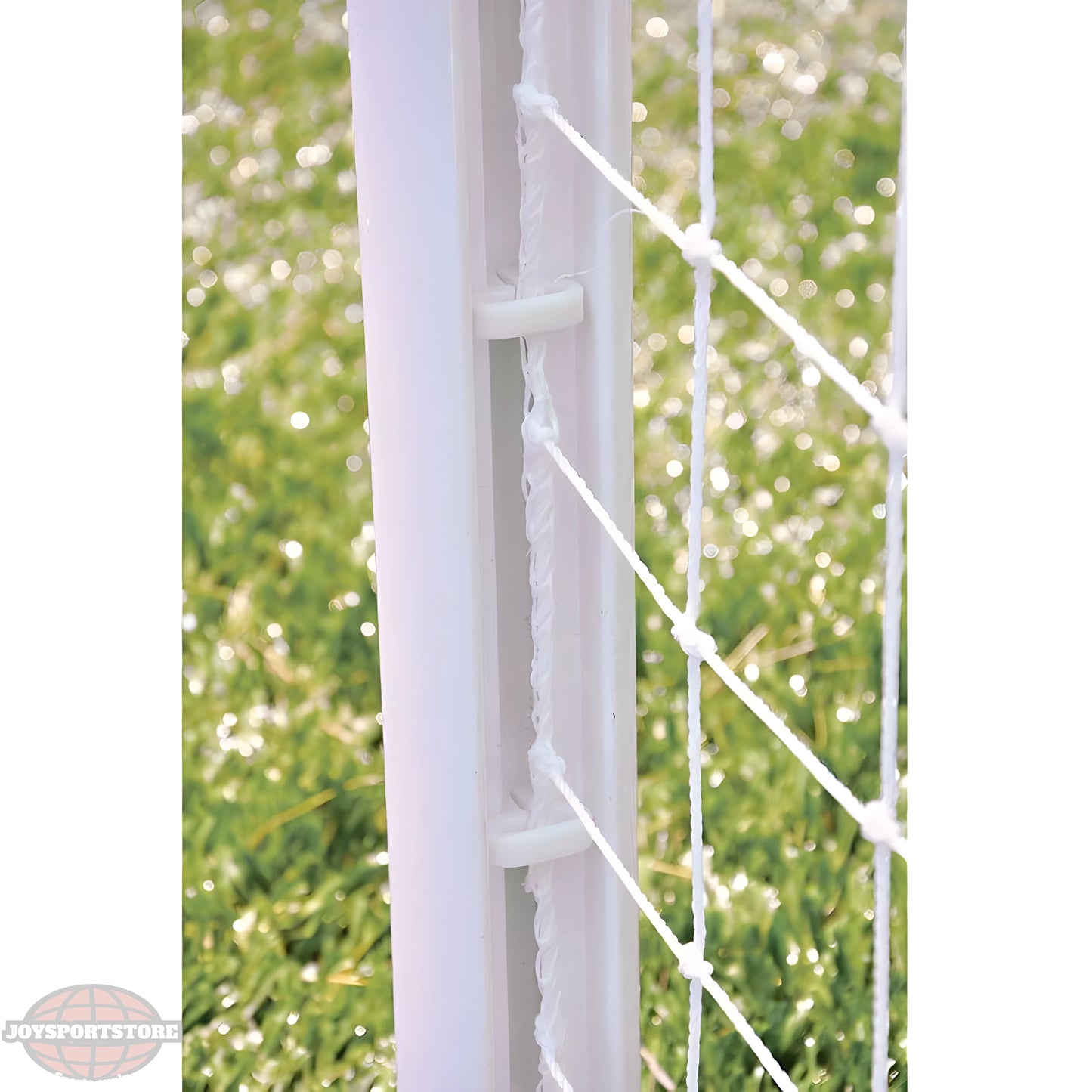 Jaypro Classic Club Round Soccer Goals | 6.5' x 18.5' Durable Aluminum Youth Goals with Net & Anchors (CC18S) - JoySportStore