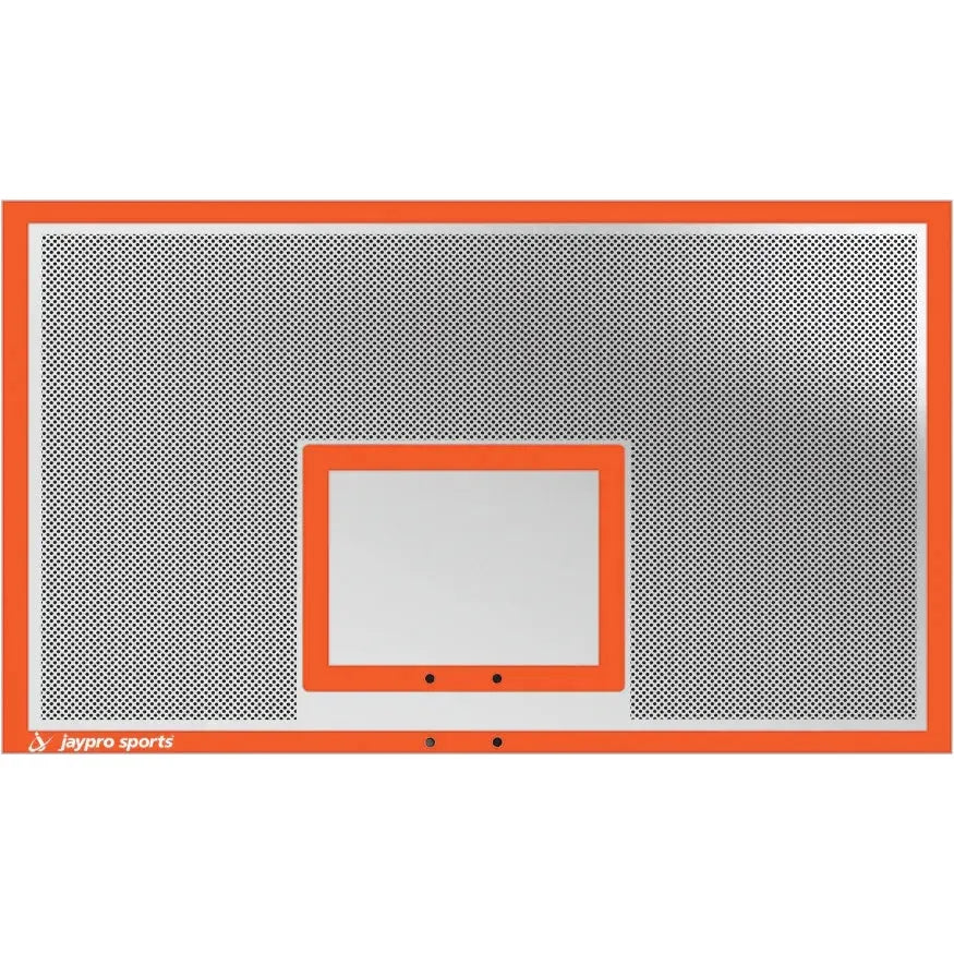 Jaypro outdoor basketball hoop metal backboard with orange frame and target area