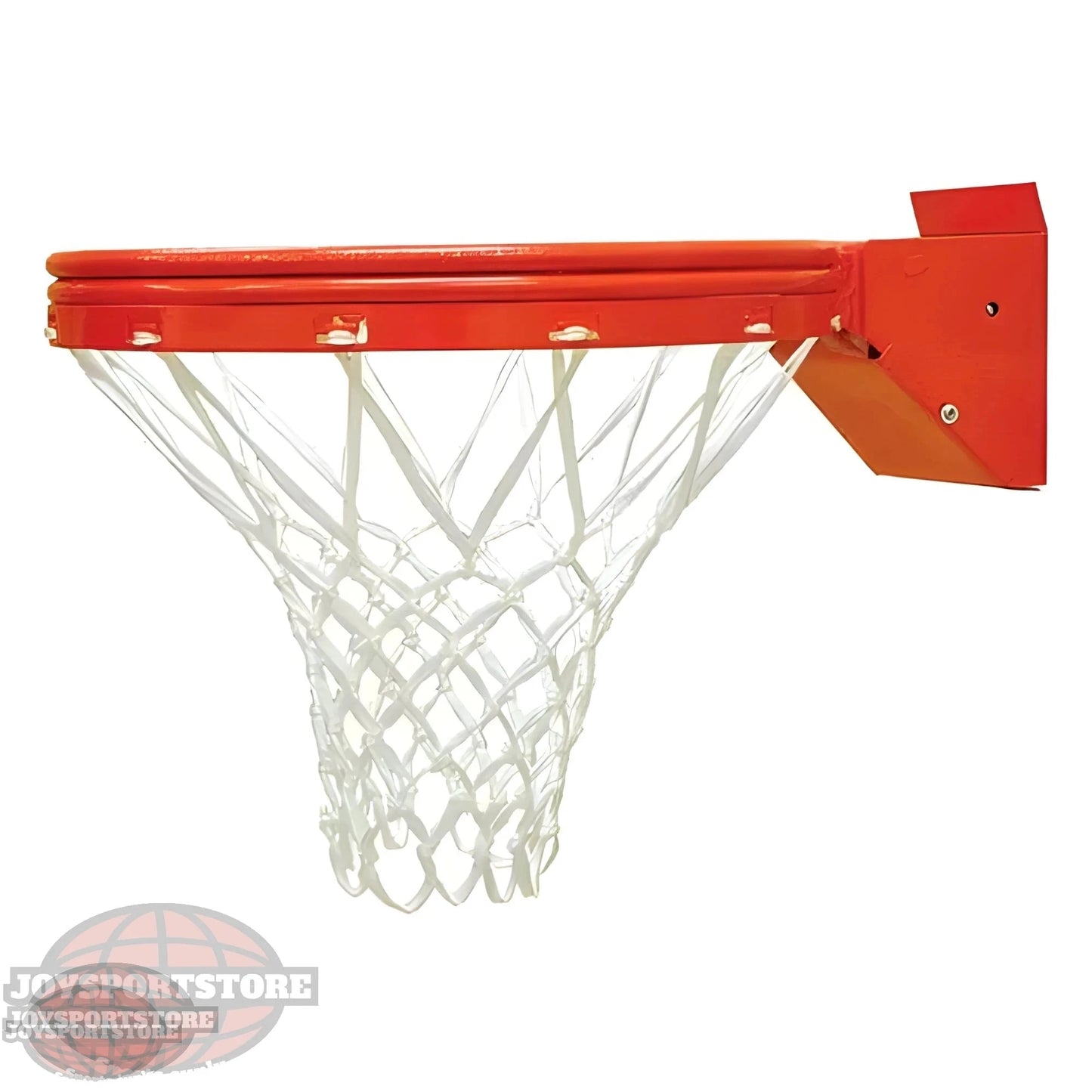Jaypro orange metal basketball hoop rim with white net for outdoor basketball hoop use